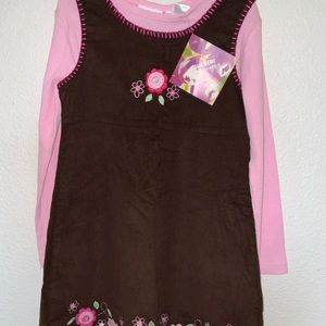 Dress with long sleeve shirt